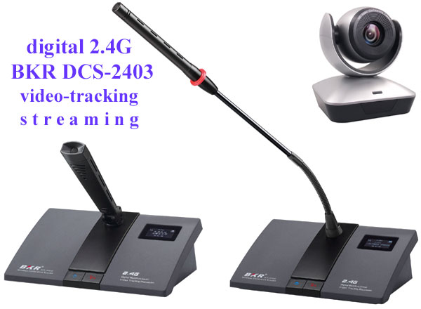 Cyfrowe bezprzewodowe mikrofony konferencyjne BKR DCS-2403